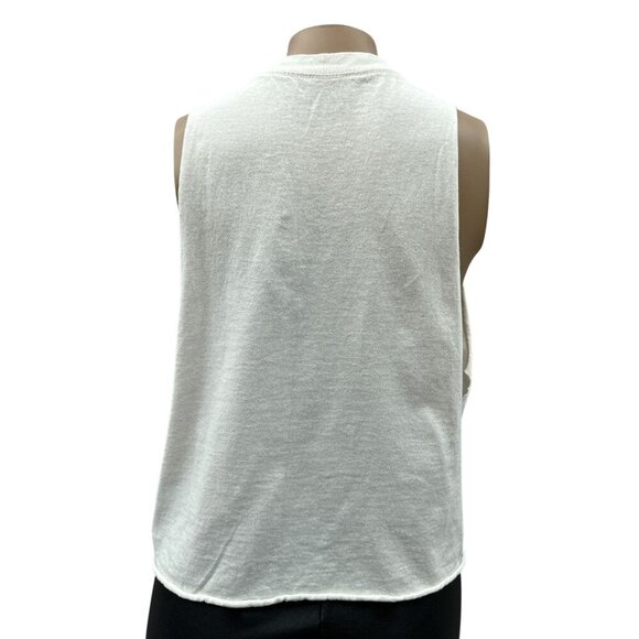 Ice Cube NWA 90's Compton Hip Hop‎ Boxy Crop Tank Top White Womens M - Picture 3 of 11